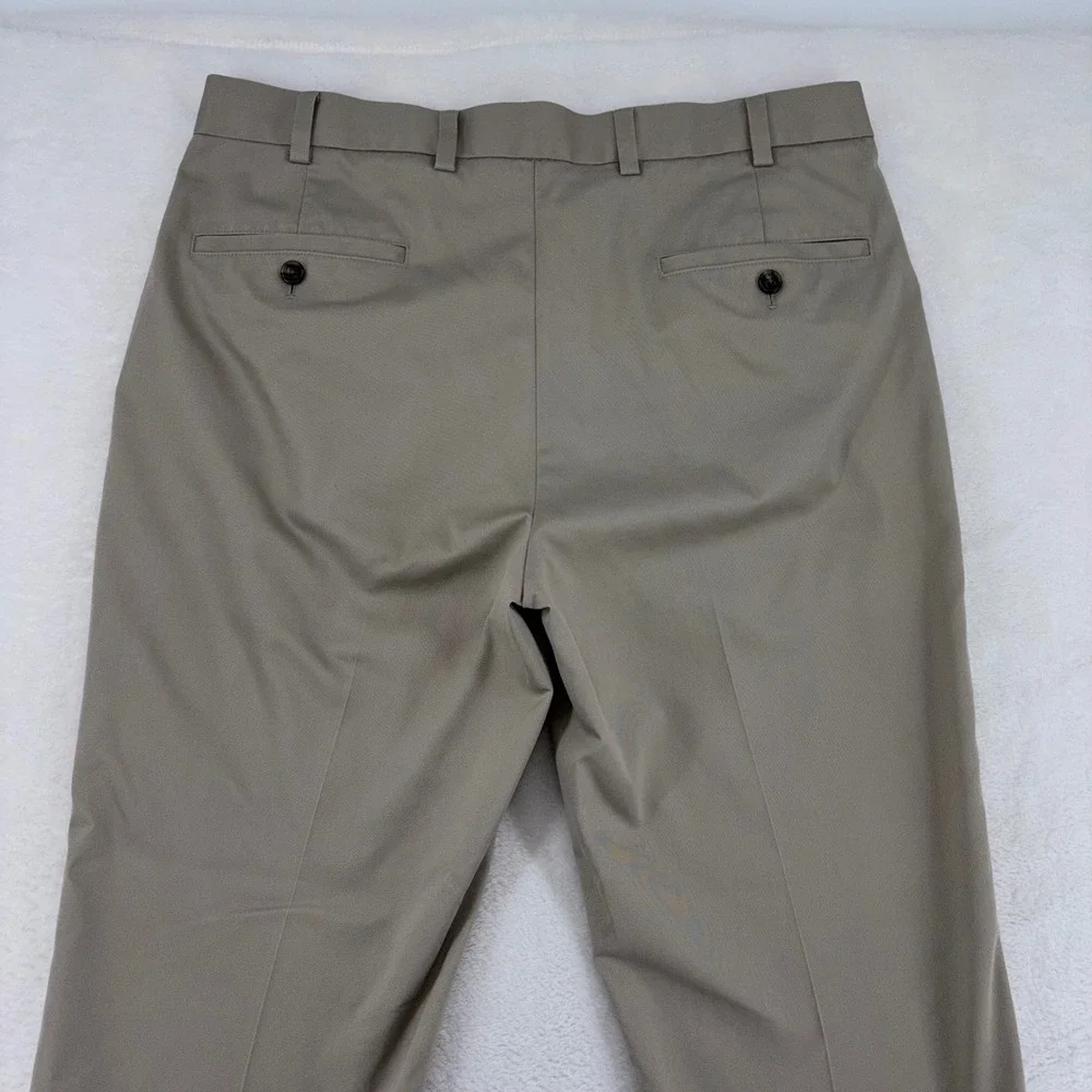 Brooks Brothers Clark Fit Lightweight Advantage Chino Khaki Pants Mens 35x30